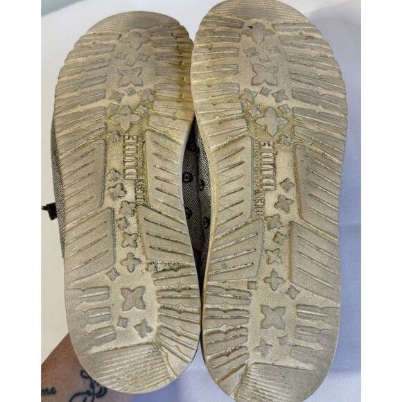 Hey Dude Wally Funk Casual Shoes Ento Gray Mens 11 Aztec Stretch Comfort Loafer - Picture 8 of 9